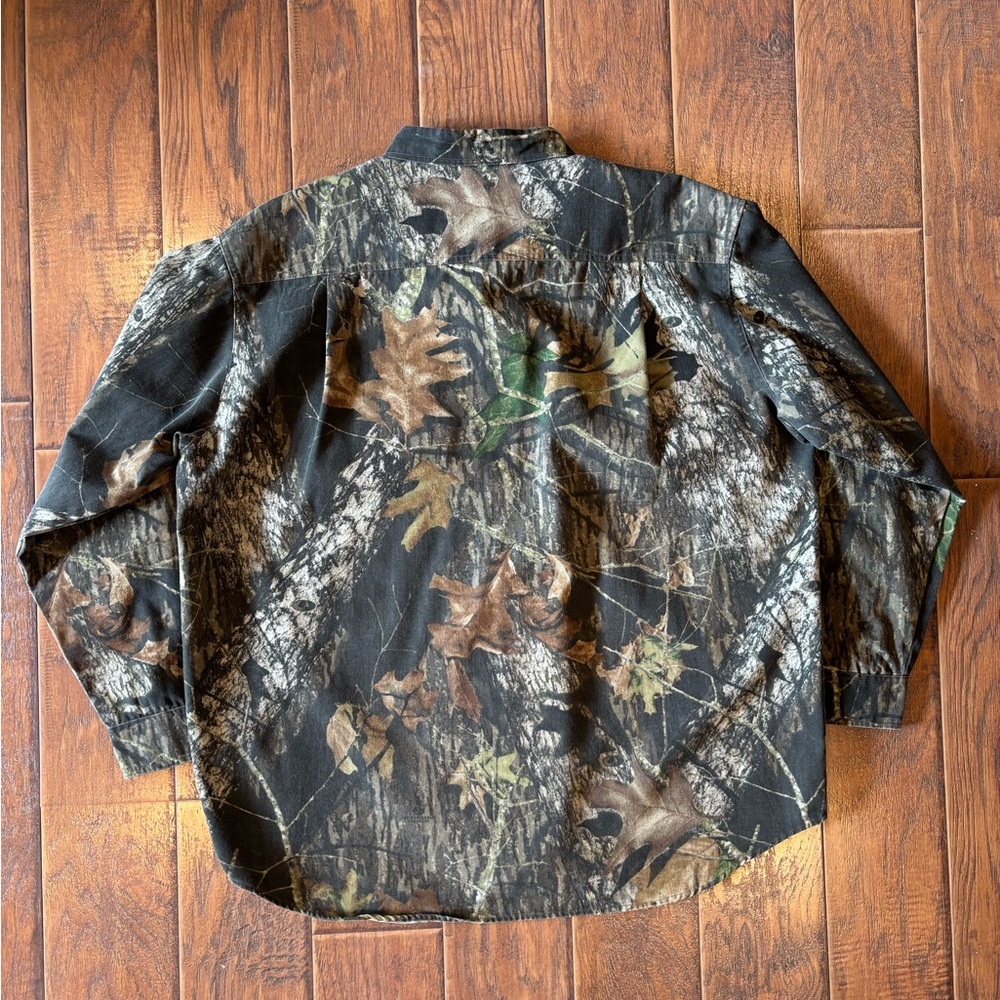 Vintage 90s Jerzees Mossy Oak Button-Up - Picture 2 of 6